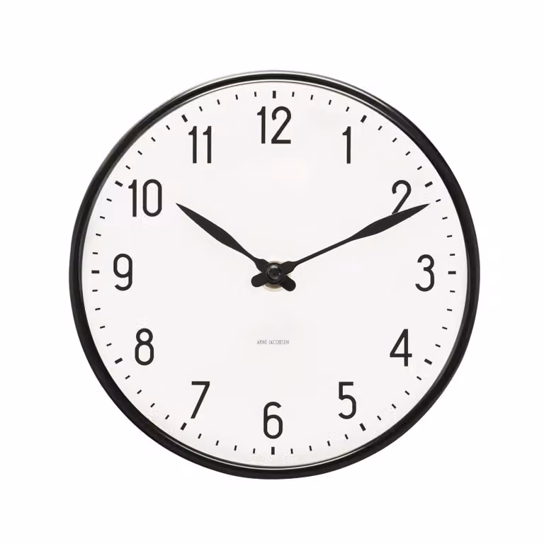 Arne Jacobsen Clocks Station Analoge Wandklok 16 cm