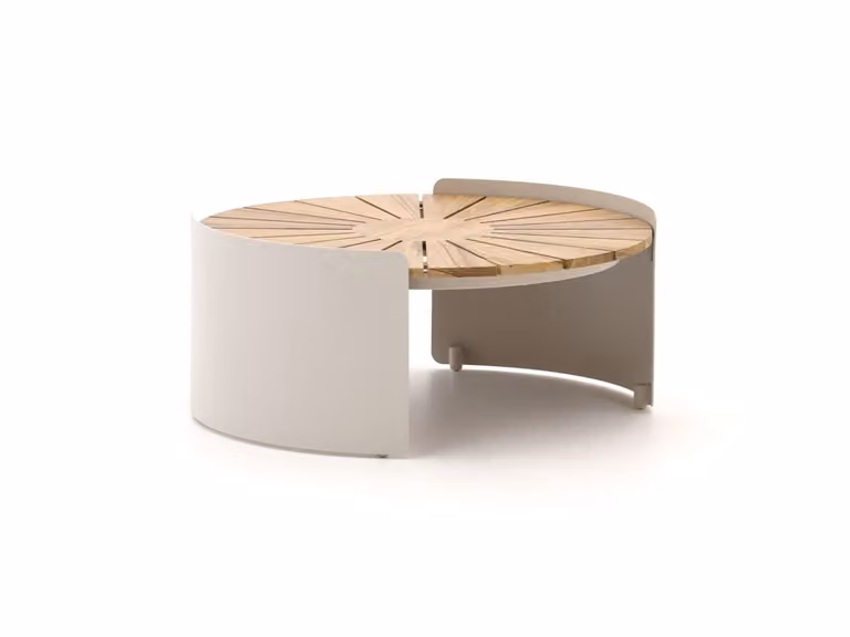 Bellagio Loungetafel Rond van Teakhout - Beige - Ø70 cm