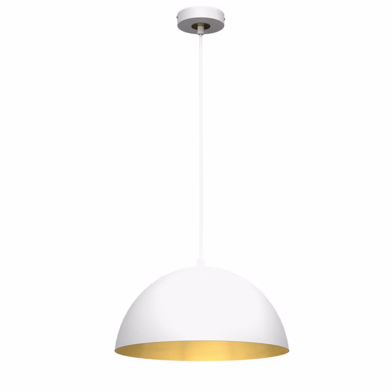 Milagro BETA MLP7897 hanglamp, wit en goud, modern en dimbaar