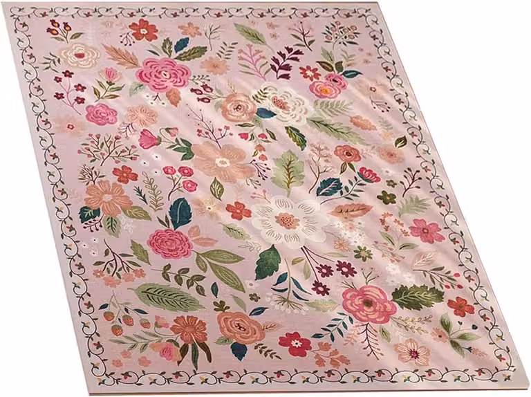Boheems Vintage Bloementapijt - Vloerkleed voor Woonkamer en Slaapkamer - Roze - 230 x 160 cm