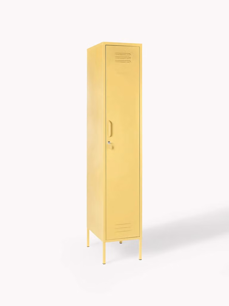 Mustard Made Kleine kledingkast The Skinny met deuren in metaal, Hoogte: 183 cm