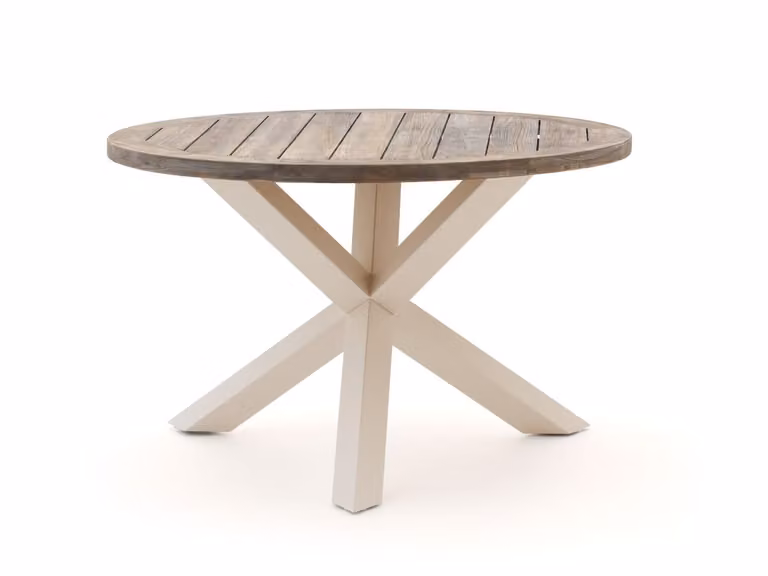 ROUGH Furniture Ronde Tuineettafel van Teakhout - Ø 120 cm