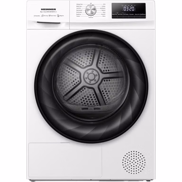 Heinner HHPD-HMY80IVFC+++ warmtepompdroger, 8 kg, wit