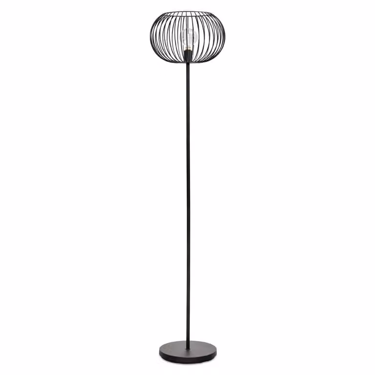 ETH Design vloerlamp Wire 2 zwart aluminium