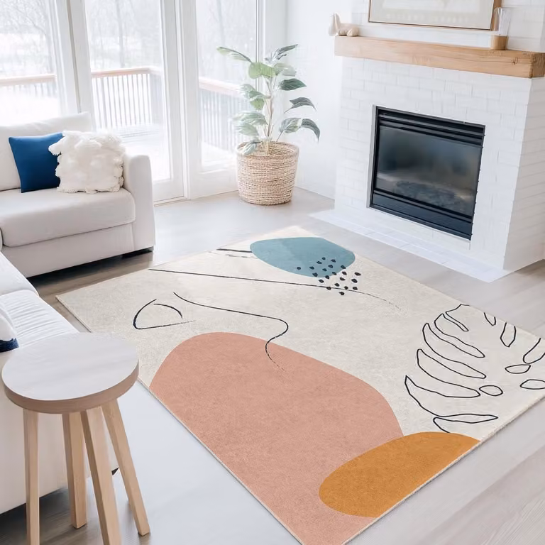 Mila Home - Wasbaar Rechthoekig Vloerkleed met Antislip - Abstract Modern Design - Voor Woonkamer, Slaapkamer, Keuken en Hal