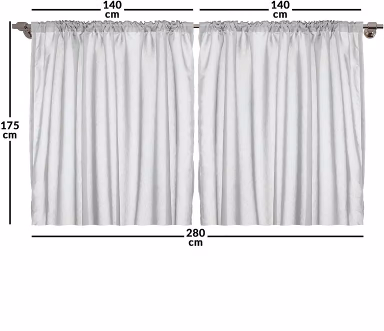 Abakuhaus Nieuw York Rustieke Gordijnen met USA Amerika Skyline, 2 stuks, Oudroze lichtbruin, Breedte: 140 cm, Hoogte: 175 cm