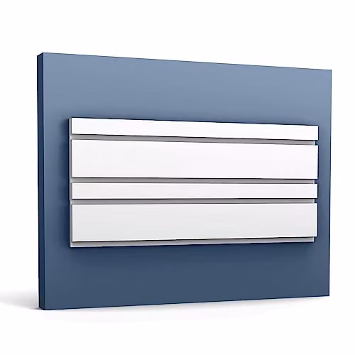 Orac Decor W119-box Modern Bar Mix 3D muurpaneel wit, 6 stuks (12 m)