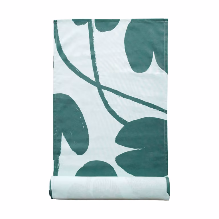 Fine Little Day Tafelloper Water lilies Lichtgroen-groen B/D/H: 45 x 150 cm