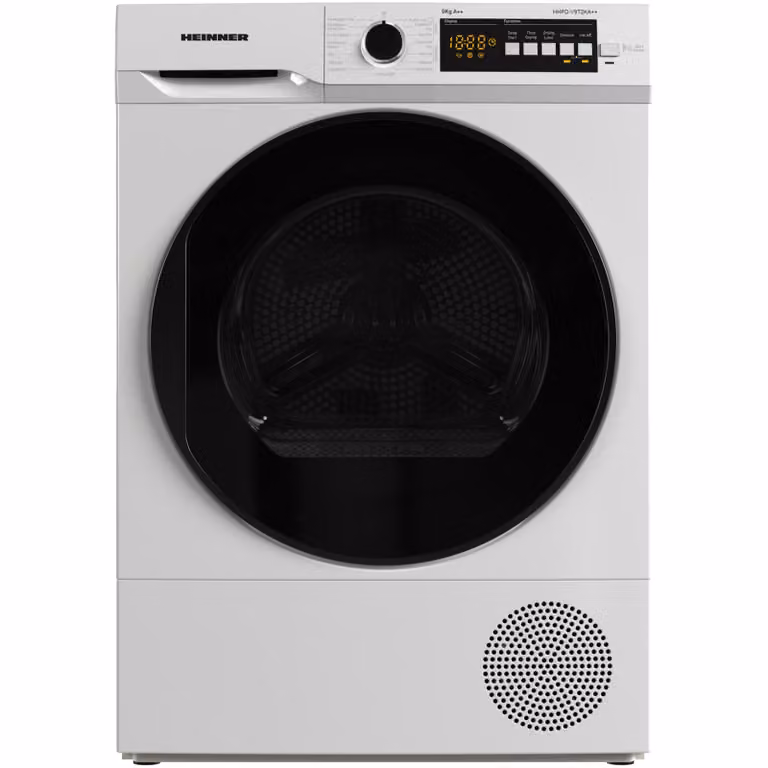 Heinner HHPD-V9T2KA Warmtepompdroger 9 kg, 15 Programma's, Digitaal Display, Anti-kreuk, Wit