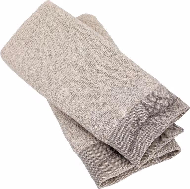 Set katoenen gastendoekjes Beige - 33 x 50 cm