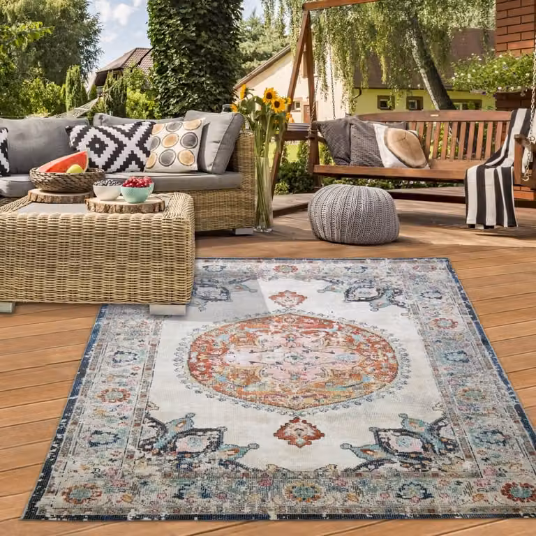 Teppich-Traum Oriëntaals Tapijt voor Binnen en Buiten, Kleurrijk, Polypropyleen, 160 x 230 cm