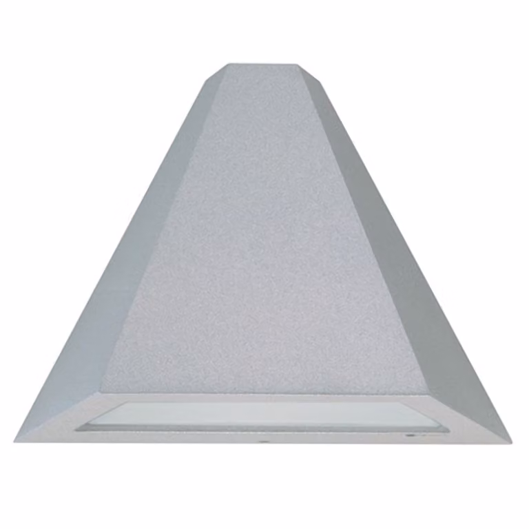 Albert Triangle Downlight voor buitenverlichting - Zilver en Transparant