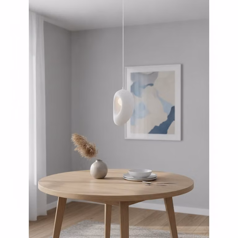 Lyora Natuurlijke hanglamp Tempus wit 30 cm