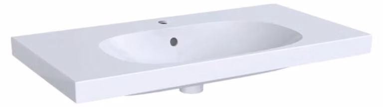 Geberit Acanto wastafel met opbergruimte, 90 x 48 cm
