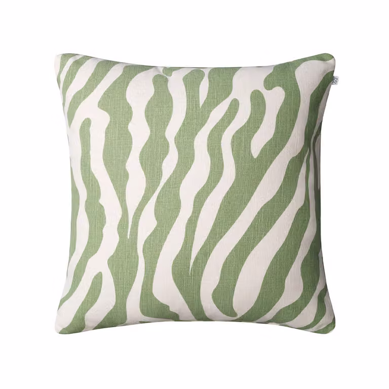 Chhatwal & Jonsson Zebra Outdoor kussen Sage/off white, 50 x 50 cm