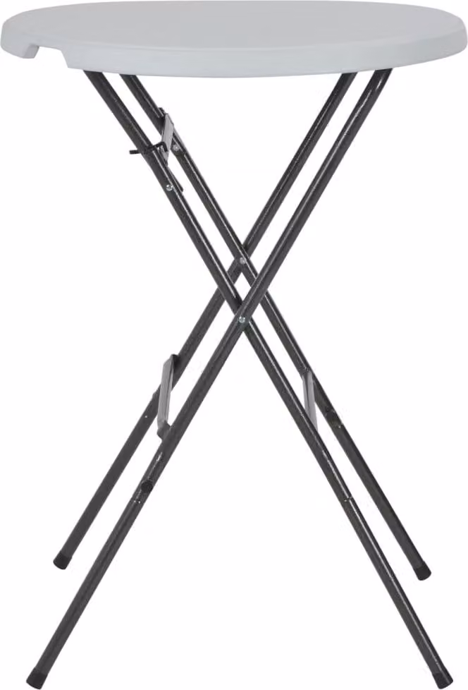 vidaXL Inklapbare Bartafel, Wit, B: 110 cm, D: 80 cm