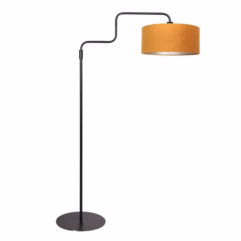 Steinhauer Booglamp Bloeba type B zwart/mosterdgeel B: 50 cm, D: 90 cm, H: 150 cm