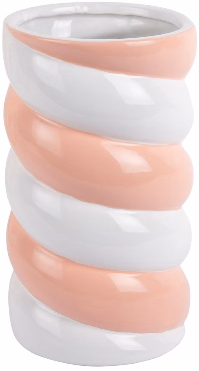 Present Time Vaas Marshmallow Multicolor Keramiek B/D/H: 13,5 x 13,5 x 23 cm