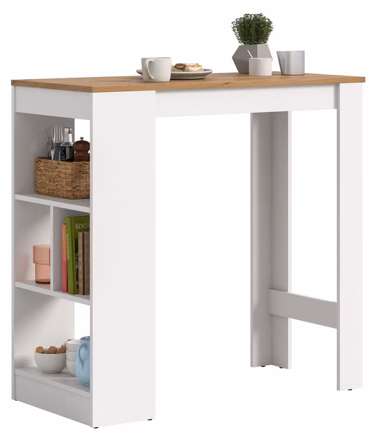 Xonox Stadsbar eettafel wit B/D/H: 105 x 51 x 103 cm
