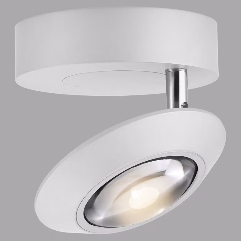 Paul Neuhaus Pure Oculis LED plafondlamp wit, Ø 15 cm