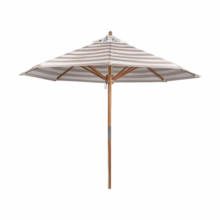 1898 Hisshult Parasol Ø270 cm Beige Stripe-Teak