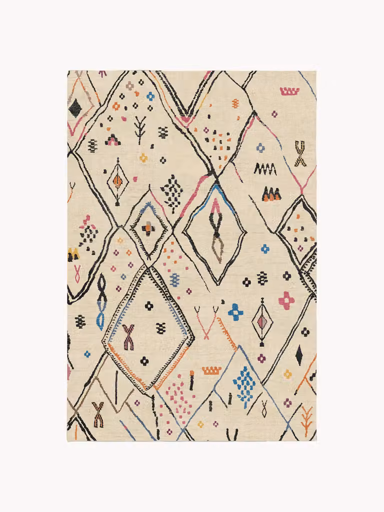 Ruggable Wasbaar laagpolig vloerkleed Pamir met Marokkaans en Oriental design