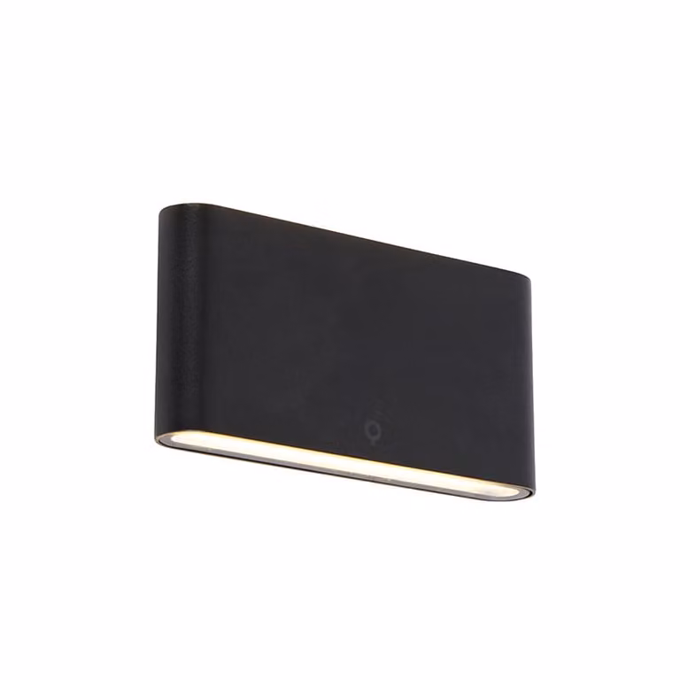 Qazqa Moderne Buiten Wandlamp Zwart met LED en IP65 Bescherming
