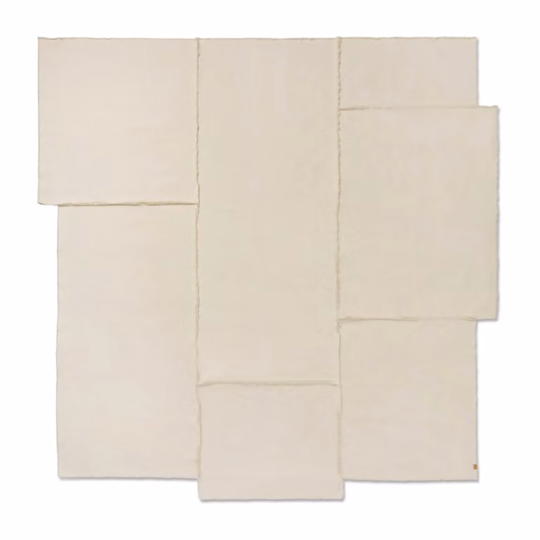 Ferm Living Offset sprei wit B: 264 cm, D: 272 cm