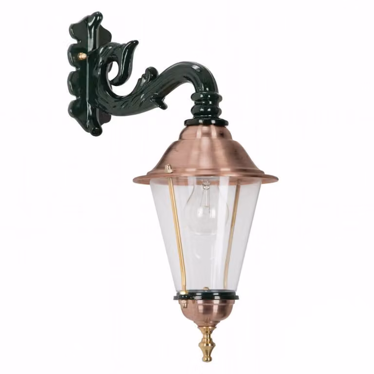 KS Verlichting Hangende wandlamp Hoorn nostalgie - zwart