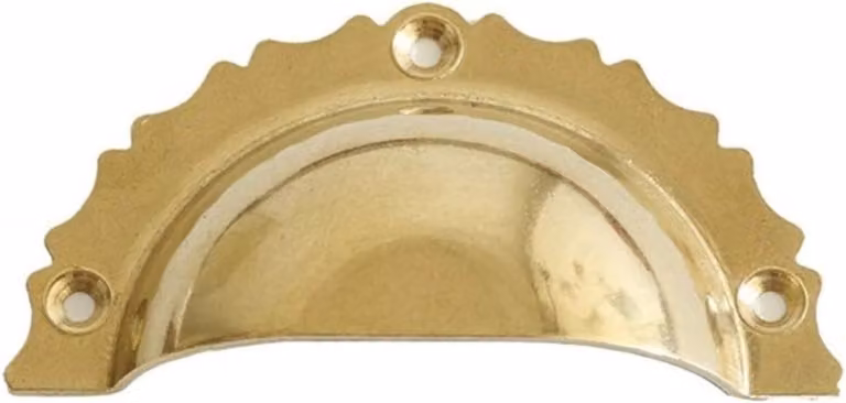 Vintage meubelgreep deurklink in messing voor kastdecoratie