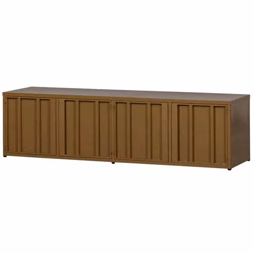 WOOOD Level Tv-meubel Honinggeel Metaal B/D/H: 160 x 44 x 44 cm