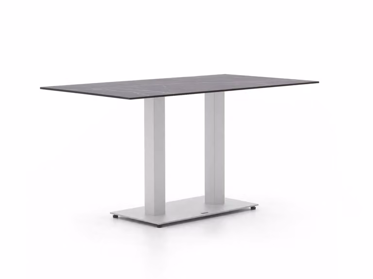 Forza Furniture Tuineettafel Forza - Rechthoekig - HPL en Aluminium - Wit, Zwart of Grijs