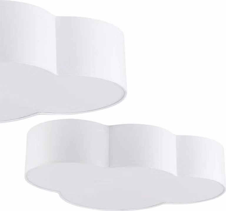 TK Lighting Cloud dimbare plafondlamp wit voor kinderkamer, woonkamer of eetkamer