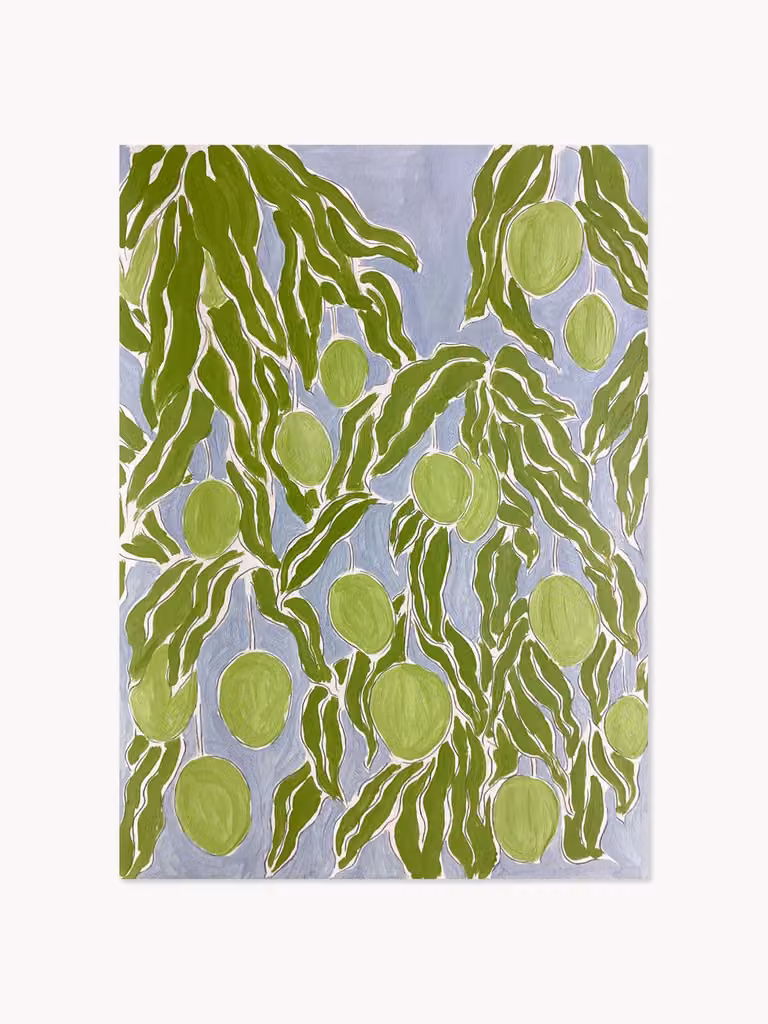 Poster Raw Mango met lijst