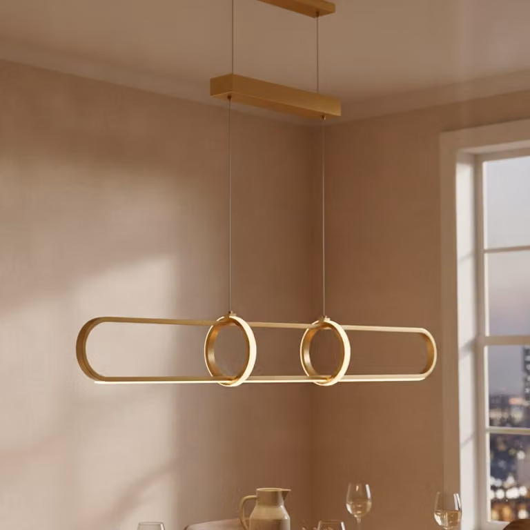 Lyora Design hanglamp Arte langwerpig goud/messing
