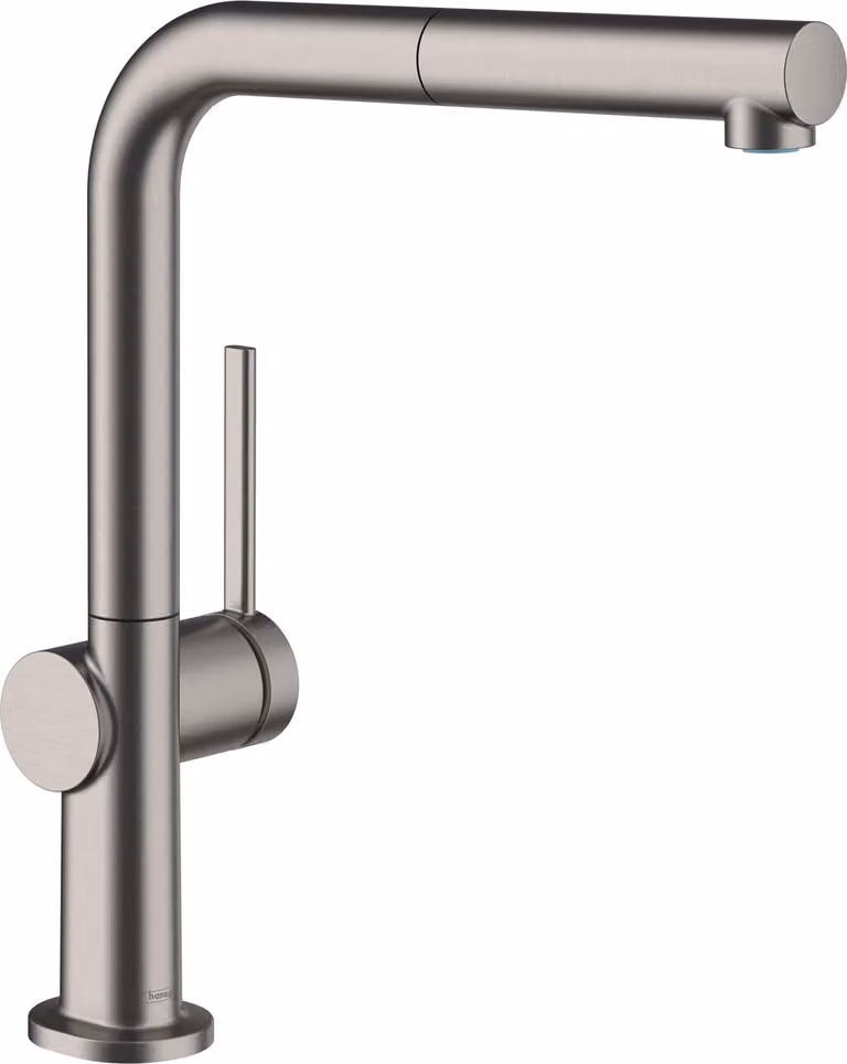 Hansgrohe Keukenmengkraan Talis M54 met uittrekbare douchekop, 1 straal, geborsteld zwart chroom