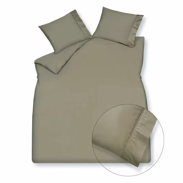 Vandyck Purity 87 Uni Satin dekbedovertrek - Thyme