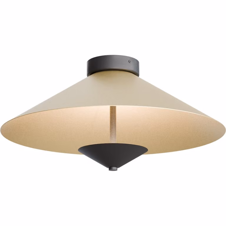 Masterlight Ceppo Plafondlamp - Zwart met Goud - Ø 45 cm