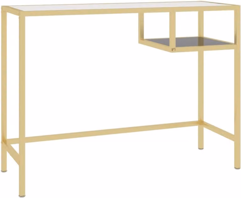 Industriële werktafel bureau voor thuiswerken, Transparant, B: 100 cm, H: 74 cm