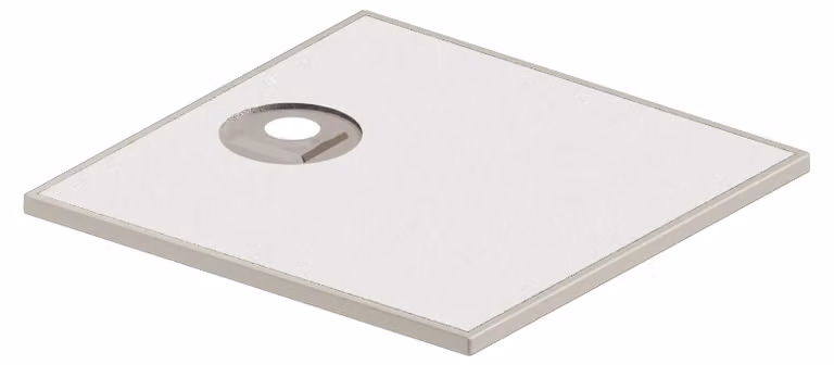 Kaldewei ALUVIA 3253 douchebak van SolidLite met verborgen handgreep, 90 x 90 cm