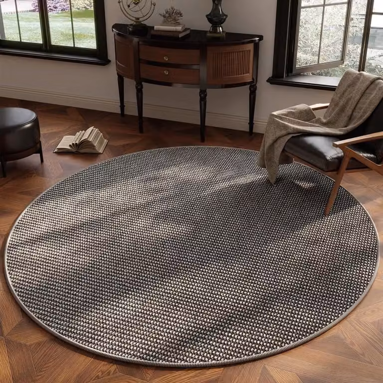 Rond gevlochten sisal vloerkleed - Modern rustiek antislip tapijt voor woonkamer, slaapkamer of eetkamer - Diameter: 100 cm
