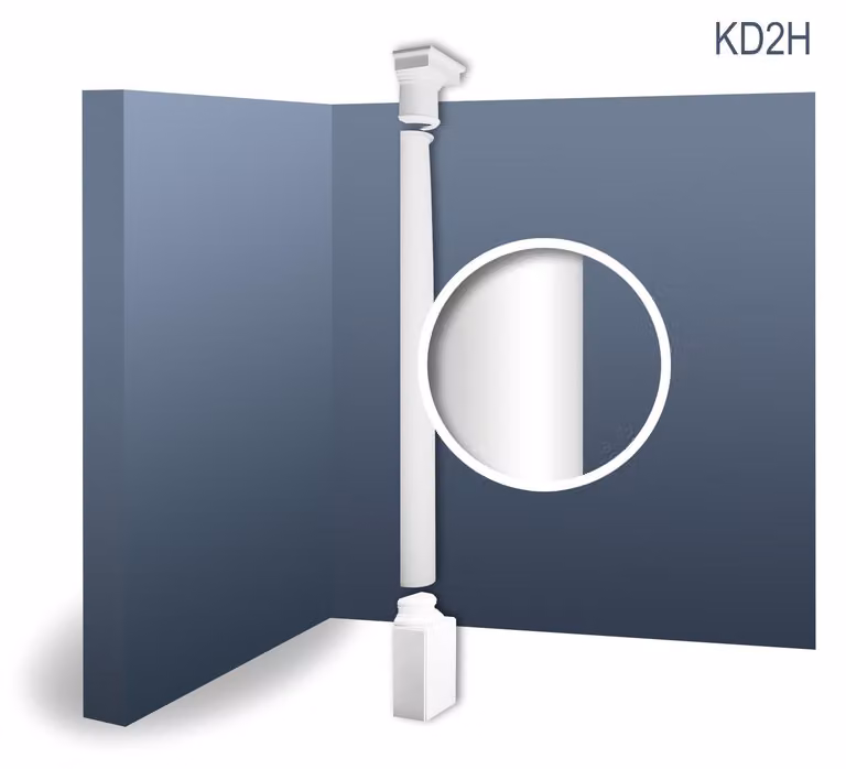 Orac Decor KD2H LUXXUS Halve zuil driedelig complete set 2.88 m