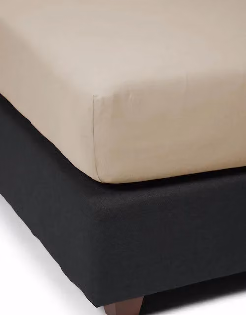Essenza The Perfect Organic Jersey Hoeslaken Cement voor volwassenen