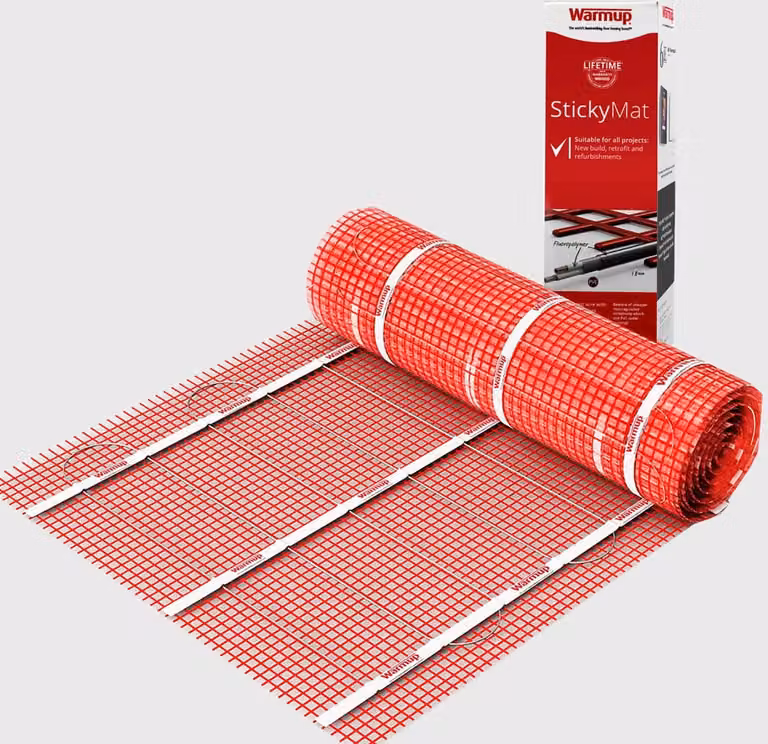 Warmup StickyMat Elektrische Vloerverwarming 9m2 met 200W/m2