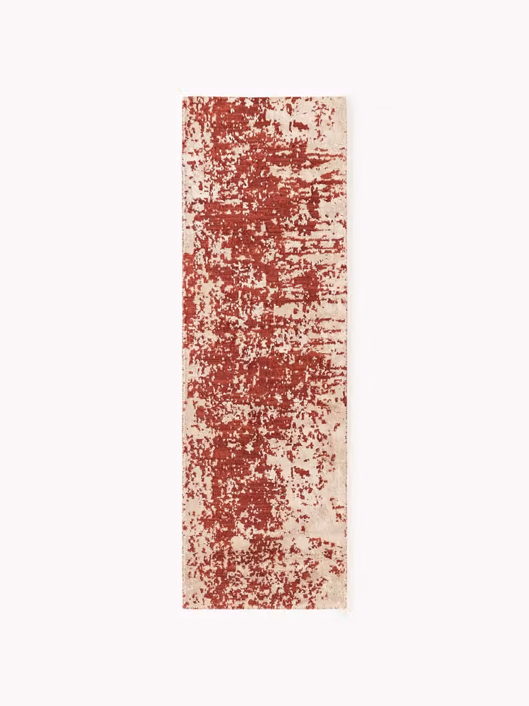 Westwing Collection Handgeweven wollen loper Cynthia met abstract patroon