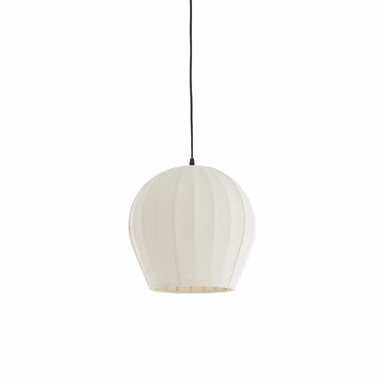 Light & Living Zagori Bouclé Hanglamp - Beige - Ø 35 cm x 33 cm