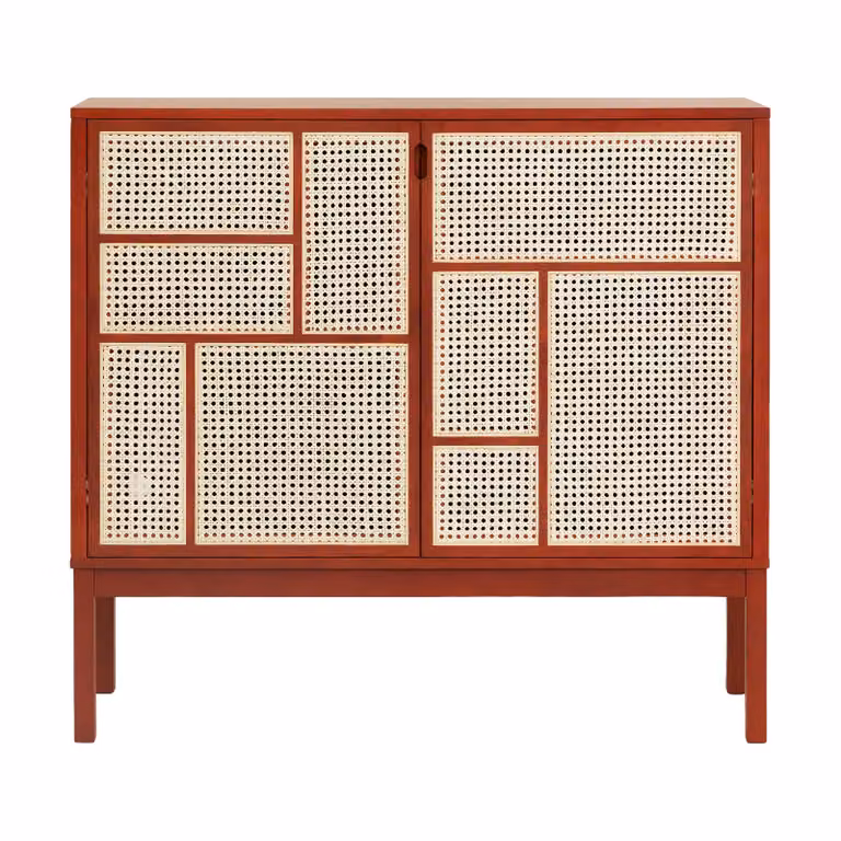 Design House Stockholm Air dressoir Rood, B: 120 cm, met poten