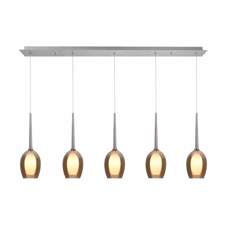 Highlight Belle Hanglamp 5-lichts recht - Zilver