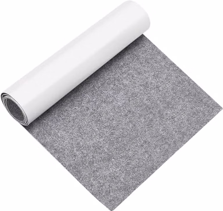 Zelfklevend Viltrol Grijs - Fluwelen Vilt voor Meubels en Vloeren - Breedte: 30 cm, Lengte: 200 cm
