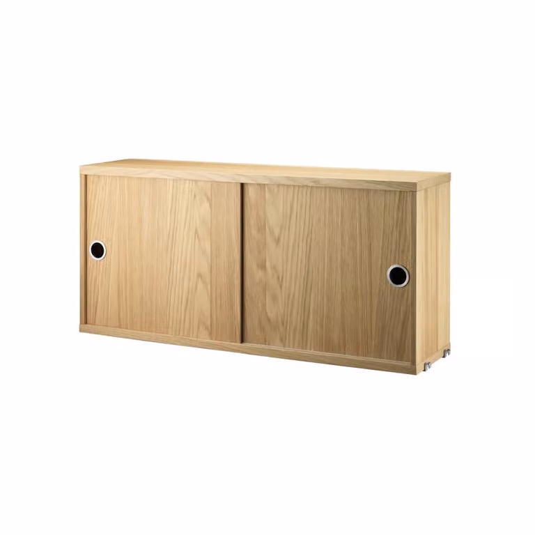 String kast met schuifdeur eik B/D/H: 78 x 20 cm